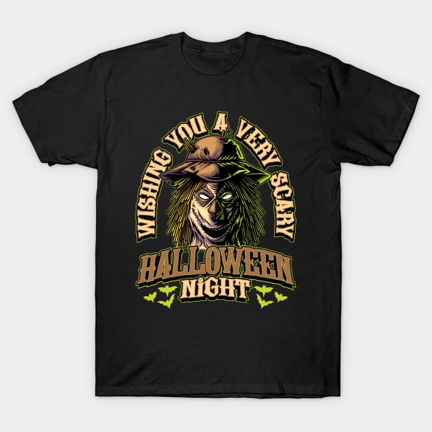 Halloween - Scarecrow Illustration T-Shirt by snapedsgn